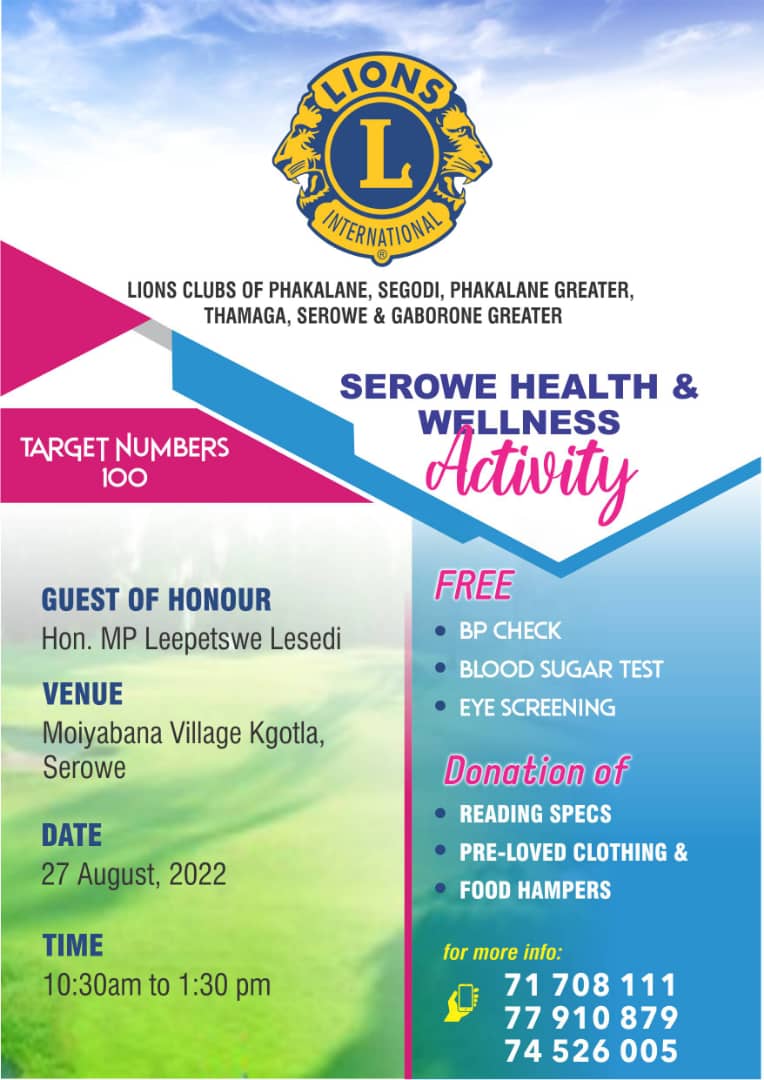 Serowe Health & Wellness Activity-REPORT